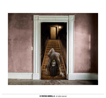 Décoration de porte hantée Halloween 80x180 cms