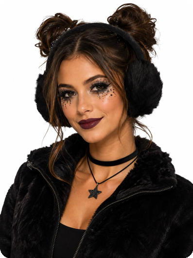 Ear warmer black