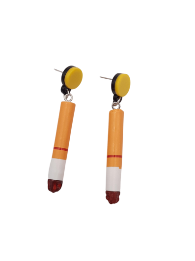 Earrings cigarette