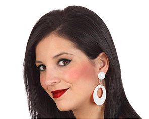 earrings with clips white