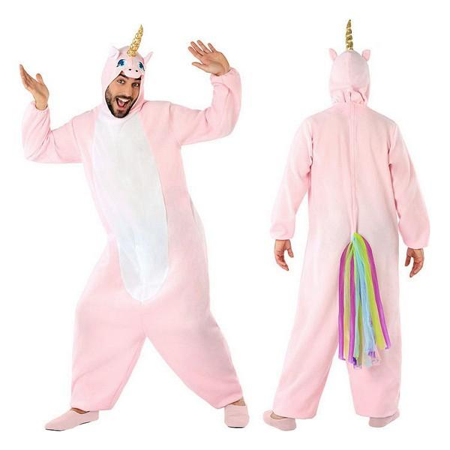 Eenhoorn onesie mannen rose