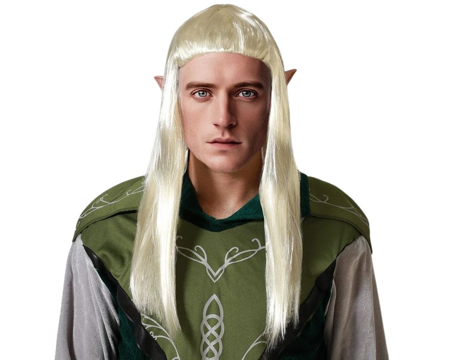Elf fantasy pruik blond