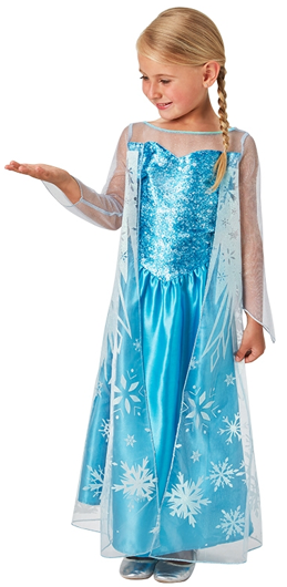 ELSA dress up costume from the movie Frozen for girls