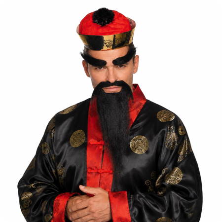 Ensemble barbe, moustache et sourcils