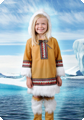 Eskimo meisje kind