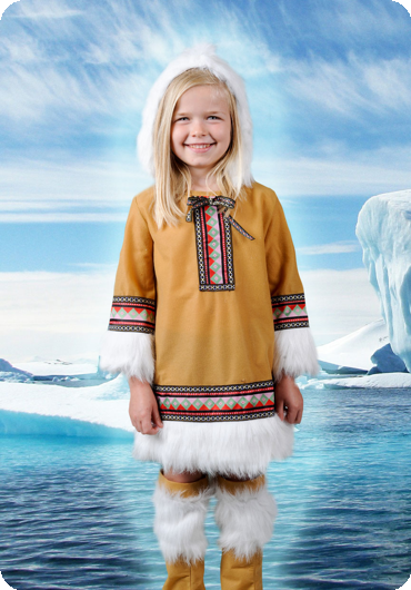 Eskimo meisje kind