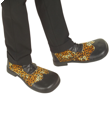 Extra grote luipaard print schoenen