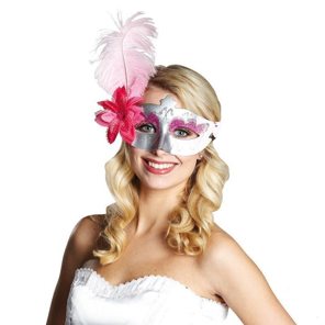 eye mask with feathers Domina