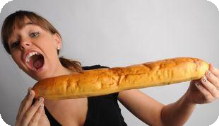 Fake baguette plastic
