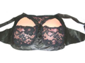 Fake foam breasts with lace bra