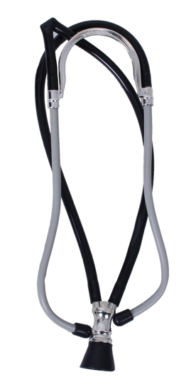Fake plastic Doctor Stethoscope Black