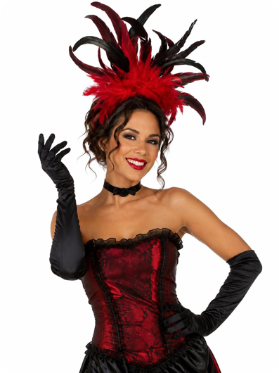 Feather headpiece Brazil Red