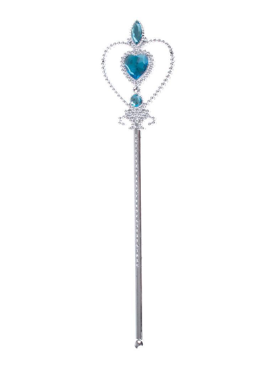 fee stok met blauwe stenen