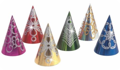 Feestelijk punthoedje met glitters