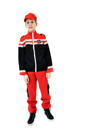 Fire department costume for boys