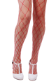 Fishnet stockings red
