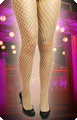 Fishnet stockings white
