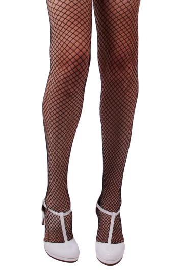 Fishnet tights with medium sized holes black