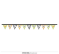 flag line halloween 300 cms 20x20 cms hq