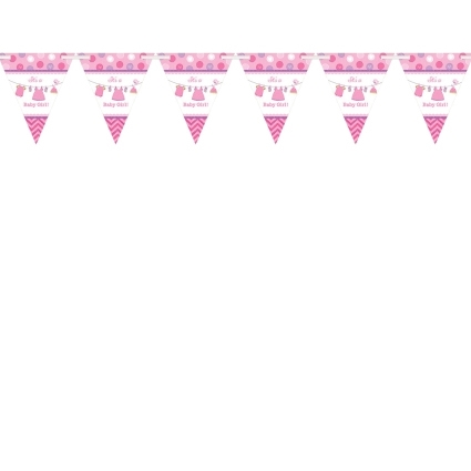 Flags line Baby girl birth