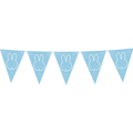 Flags line light blue 6 meter plastic Bunny