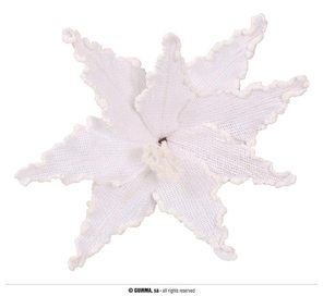 fleur déco blanche pour Noël 30cm