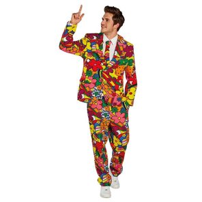 flower power men suit with tie