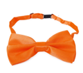 Fluo Orange Butterfly Bow Satin