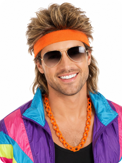 Fluo oranje halsketting