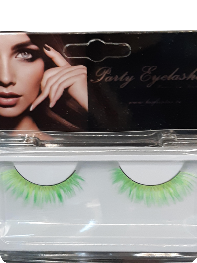Fluorescent green short lashes