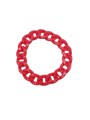 Fluorescent pink link bracelets