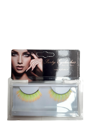 Fluorescent yellow/orange eyelash