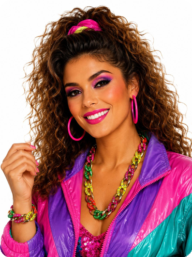 Fluorescerende Party Halsketting en Armband Set - Neon Disco