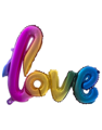 Foil balloon 40 inch love rainbow