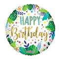 Foil balloon ECO birthday jungle (46cm)