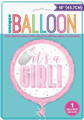 Foil balloon It's a Girl! 45CM