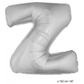 Foil balloon letter Z 40 inch silver