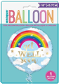 Foil Balloon Rainbow Get Well Soon 45cm