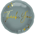 Foil balloon Thanks Sage/Gold - 45 cm