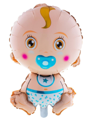 Folieballon 27 inch baby lichtblauw