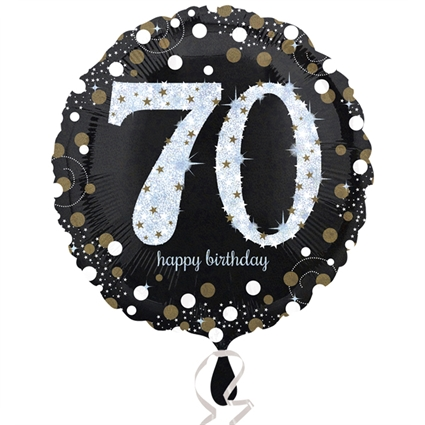 Folieballon '70' Birthday Sparkling 