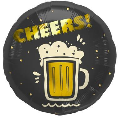 Folieballon Cheers Bier - 45 cm