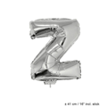 Folieballon letter Z zilver 16 inch