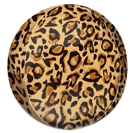 Folieballon Orbz luipaardprint