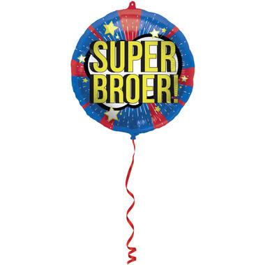 Folieballon 'Super Broer!' - 45cm