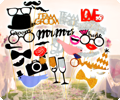 Foto booth set vip glitter