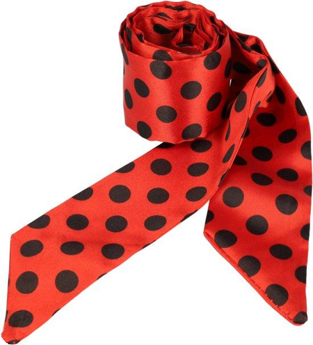 Foulard ou bandeau disco rouge/noir