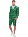 Fout heren pak met palmboom print