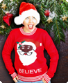 Foute Kerst pull Believe unisex