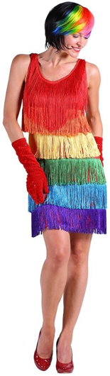 Fringed dress Ruby Rainbow